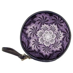 Fractal Floral Striped Lavender Classic 20-cd Wallets by Pakrebo