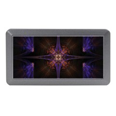 Fractal Cross Blue Geometric Memory Card Reader (Mini)