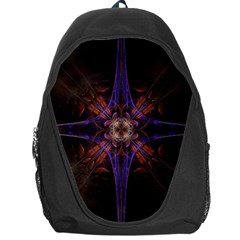 Fractal Cross Blue Geometric Backpack Bag