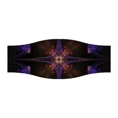 Fractal Cross Blue Geometric Stretchable Headband