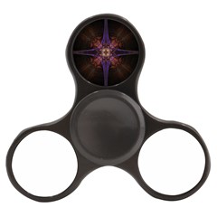 Fractal Cross Blue Geometric Finger Spinner