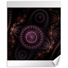 Fractal Gears Steampunk Gearwheel Canvas 16  X 20  by Pakrebo