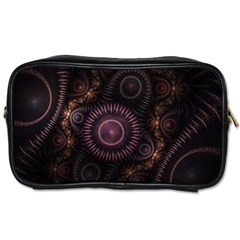 Fractal Gears Steampunk Gearwheel Toiletries Bag (one Side) by Pakrebo