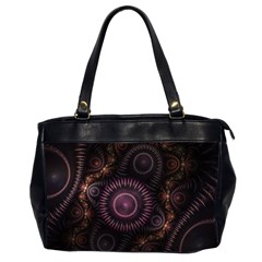 Fractal Gears Steampunk Gearwheel Oversize Office Handbag (2 Sides) by Pakrebo