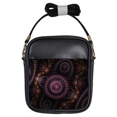 Fractal Gears Steampunk Gearwheel Girls Sling Bag by Pakrebo