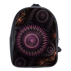 Fractal Gears Steampunk Gearwheel School Bag (xl) by Pakrebo