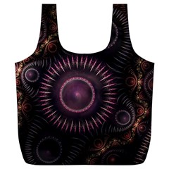 Fractal Gears Steampunk Gearwheel Full Print Recycle Bag (xl) by Pakrebo