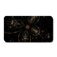 Fractal Gold Green Flower Bloom Medium Bar Mats by Pakrebo