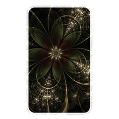 Fractal Gold Green Flower Bloom Memory Card Reader (rectangular) by Pakrebo