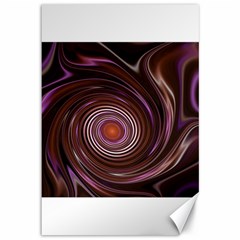 Fractal Waves Pattern Design Canvas 12  X 18  by Pakrebo