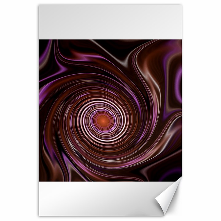 Fractal Waves Pattern Design Canvas 20  x 30 