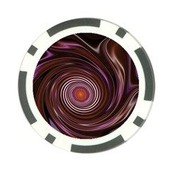 Fractal Waves Pattern Design Poker Chip Card Guard (10 Pack) by Pakrebo