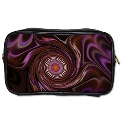 Fractal Waves Pattern Design Toiletries Bag (one Side) by Pakrebo