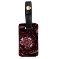 Fractal Waves Pattern Design Luggage Tag (one Side) by Pakrebo