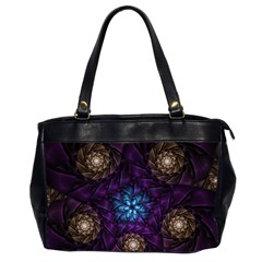 Geometry Fractal Colorful Geometric Oversize Office Handbag (2 Sides) by Pakrebo