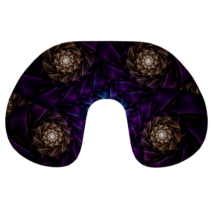 Geometry Fractal Colorful Geometric Travel Neck Pillow