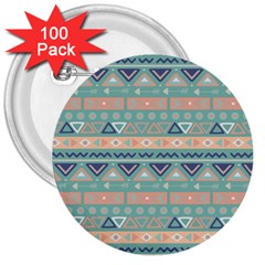 Tribal 3  Buttons (100 Pack)  by Sobalvarro