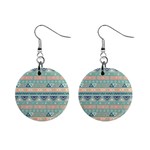 Tribal Mini Button Earrings Front