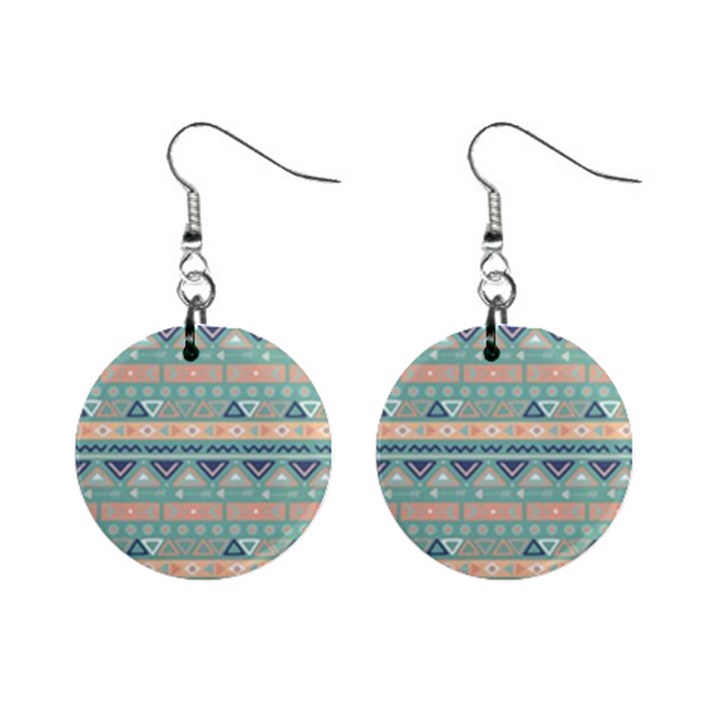 Tribal Mini Button Earrings