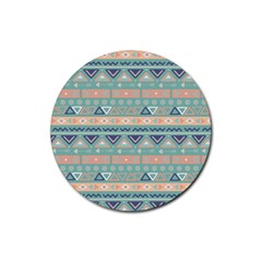 Tribal Rubber Coaster (round)  by Sobalvarro