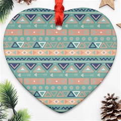 Tribal Heart Ornament (two Sides) by Sobalvarro