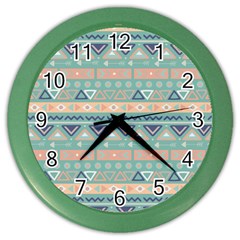 Tribal Color Wall Clock by Sobalvarro