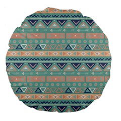 Tribal Large 18  Premium Flano Round Cushions by Sobalvarro