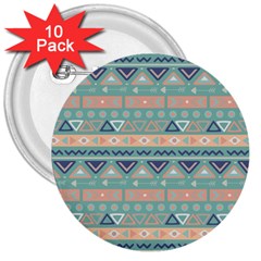 Tribal 3  Buttons (10 Pack)  by Sobalvarro