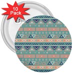 Tribal 3  Buttons (10 pack)  Front