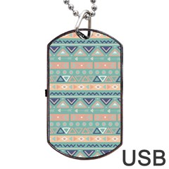 Tribal Dog Tag Usb Flash (two Sides) by Sobalvarro