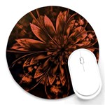 Fractal Painting Flower Texture Round Mousepads Front