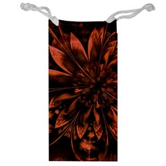 Fractal Painting Flower Texture Jewelry Bag by Pakrebo