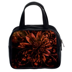 Fractal Painting Flower Texture Classic Handbag (two Sides) by Pakrebo