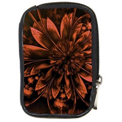 Fractal Painting Flower Texture Compact Camera Leather Case by Pakrebo