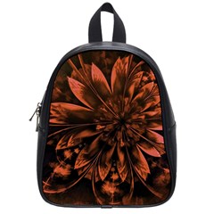 Fractal Painting Flower Texture School Bag (small) by Pakrebo