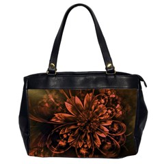 Fractal Painting Flower Texture Oversize Office Handbag (2 Sides) by Pakrebo