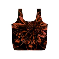 Fractal Painting Flower Texture Full Print Recycle Bag (s) by Pakrebo