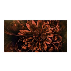 Fractal Painting Flower Texture Satin Wrap by Pakrebo