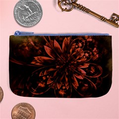 Fractal Painting Flower Texture Large Coin Purse by Pakrebo