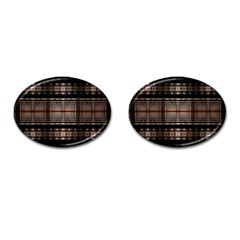 Fractal Fractal Art Design Geometry Cufflinks (oval)