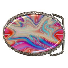 Multi Color Liquid Background Belt Buckles by Pakrebo