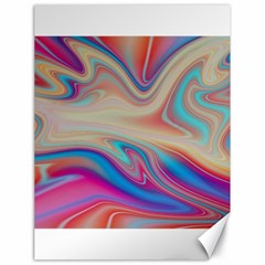 Multi Color Liquid Background Canvas 18  X 24  by Pakrebo