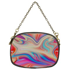 Multi Color Liquid Background Chain Purse (two Sides) by Pakrebo