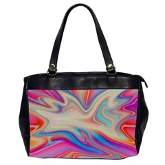 Multi Color Liquid Background Oversize Office Handbag (2 Sides) by Pakrebo