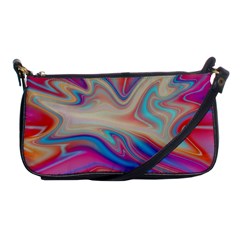 Multi Color Liquid Background Shoulder Clutch Bag by Pakrebo