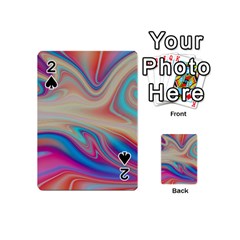 Multi Color Liquid Background Playing Cards 54 Designs (mini) by Pakrebo