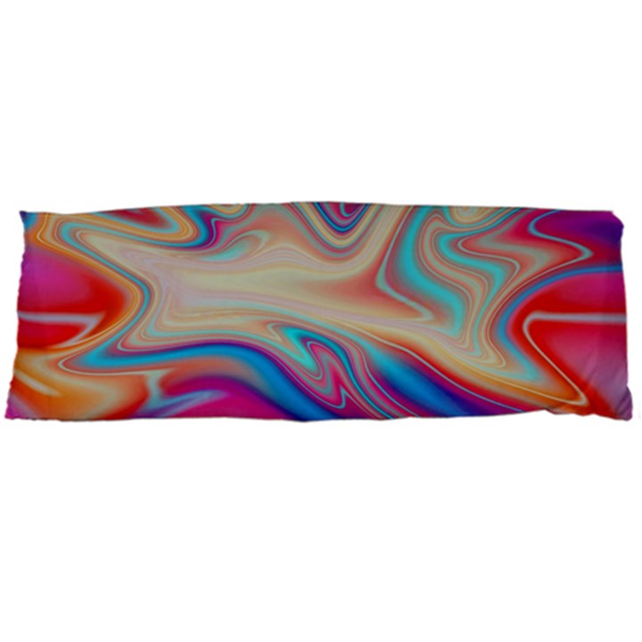 Multi Color Liquid Background Body Pillow Case Dakimakura (Two Sides)