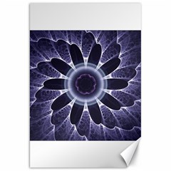 Fractal Feathers Blue Purple Canvas 20  X 30 