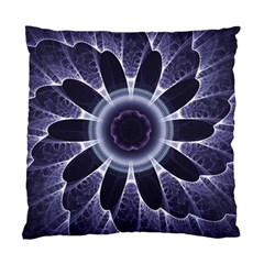 Fractal Feathers Blue Purple Standard Cushion Case (two Sides) by Pakrebo