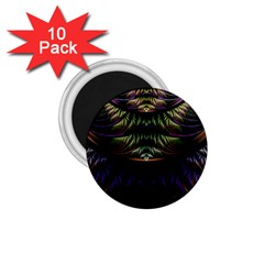 Fractal Colorful Pattern Fantasy 1 75  Magnets (10 Pack)  by Pakrebo